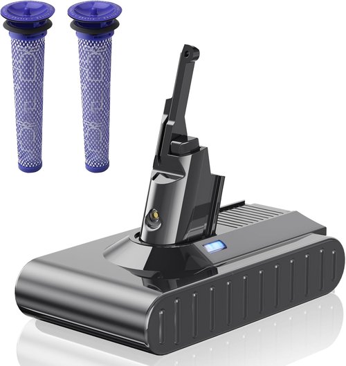 Dyson V8 Battery Replacement - Upgraded 7.0 Ah 21.6V for Absolute, Motorhead, Fluffy & Animal Models