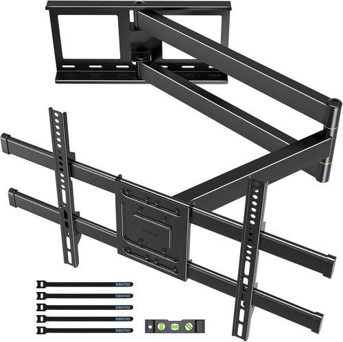 BONTEC Corner TV Wall Mount - Full Motion Dual Arm Bracket for 32-75 Inch TVs, 132 lbs Capacity, 40.9” Extension