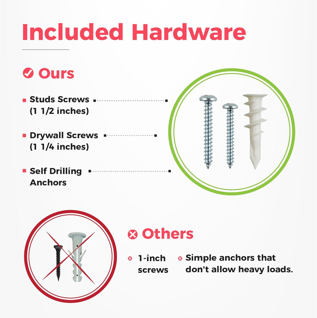 TIDYME Garage Tool Organizer - Sturdy Wall Mount Rack with Adjustable Hooks | 80 Inches, 500lbs Capacity