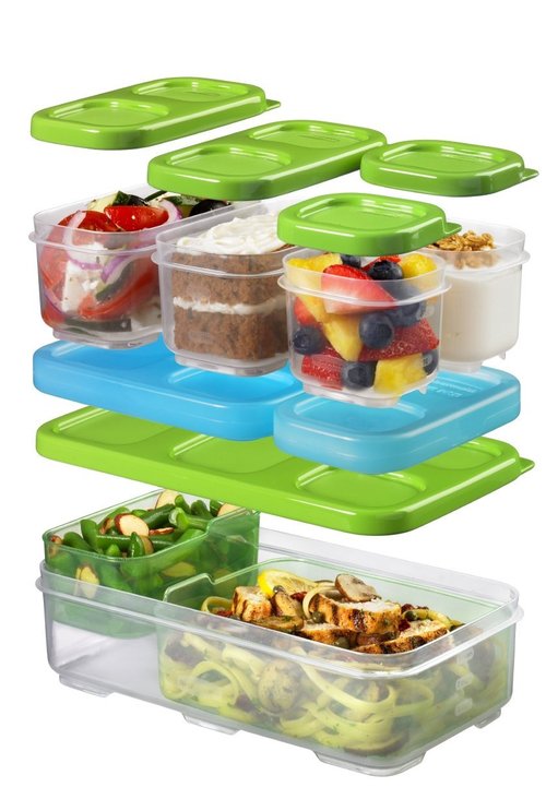 Rubbermaid LunchBlox Entrée Kit, Green