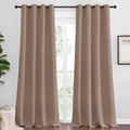 NICETOWN Blackout Curtains - Thermal Insulated Drapes, Set of 2, 55" x 102", Cappuccino Color