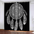 Regine Switzerland Printed Blackout Curtains - Colorful Dream Catcher Art | Thermal Insulated 2-Panel Set (46'' x 54'')