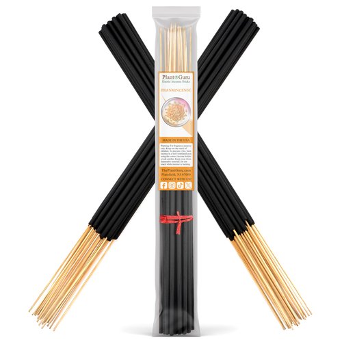 Frankincense Exotic Incense Sticks Jumbo 19 Inch Long - Bulk 1 Bundle 27 to 30 Sticks - Natural 19" Extra Large with A Smooth Aroma That Burns for 3 to 4 Hours Each.