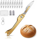 Bread Lame - Sourdough Scoring Tool with 10 Razor Blades & Protective Cover | Portable Baking Kit