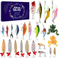 Lihome Fishing Advent Calendar 2026 - 24-Day Fishing Lure Set for Men & Boys | Freshwater & Saltwater GEA