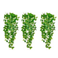 Fake Hanging Plants Vines(3pcs)for Room Decor, Artificial Ivy Greenery Garlands for Home Bedroom Living Aesthetic Kitchen Office Wall Patio Bookshelf,Indoor,Outdoor Farmhouse Decorations(No Basket)