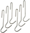 Cuisinart Chef's Classic Cookware Universal Pot Rack Hooks, Brushed Stainless, Set of 6