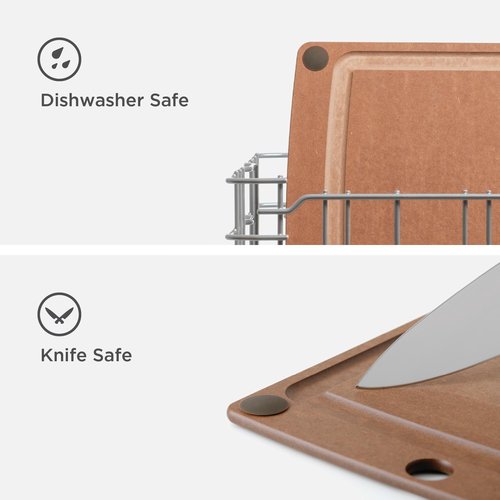 Epicurean All-in-One 17.5" × 13" Cutting Board, Nutmeg