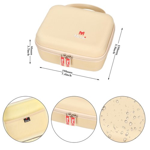 Mchoi Hard Storage Case Fits for Tenhitoys Travel Steamer Iron Electric Steam Ironing Machine for Clothes (Beige)