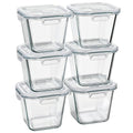 Glass Soup Containers with Lids 32 oz, 4 Cup Glass Storage Containers, Tall Borosilicate Glass Food Storage Containers for Lunch, Ice Cream, Travel and Deli, Soup Freezer Safe Containers with Lids