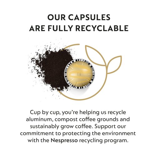 Nespresso VertuoLine Coffee Capsules - Vanilla Custard Pie Flavor, Mild Roast, 30 Count Pods
