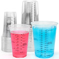 NASUBI Resin Measuring Cups Kit,32oz & 20oz Large Capacity Mixing Cup for Epoxy Resin, Paint, Stain, 2 Scales Clear Accurate Paint Mixing Cups, Disposable Cups Mixer 20Pcs 32oz & 15Pcs 20oz