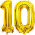 Gold 10 Number Balloons by [Brand Name] - 40 Inch Giant Birthday & Anniversary Party Decorations