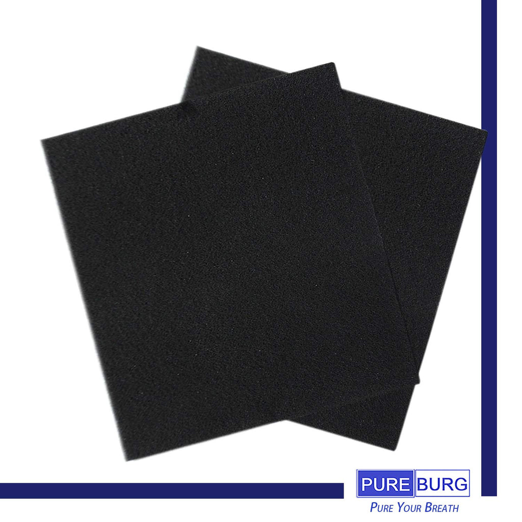 PUREBURG FLT5900 Replacement Filter Set Compatible with GermGuardian AC5900WCA Air Purifier Filter J, 1-Pack H13 HEPA +Activated Carbon Pre-Filters x 2