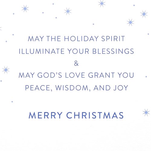 Papyrus Religious Christmas Card (Peace, Wisdom, and Joy)