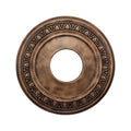 HEVSTIL Ceiling Medallion 12"OD x 3.94"ID PU Ceiling Medallion for Light Fixtures European Style Ceiling Light Decorative Fan Medallion Lighting Ceiling Ring Covers for Chandeliers Home,Bronze