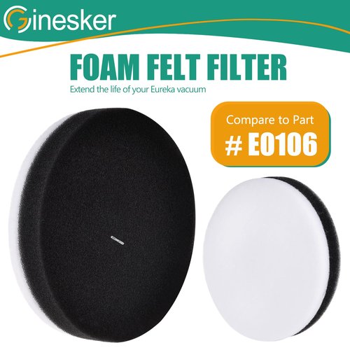 Replacement Filter for Eureka NEU100 Airspeed NEU10AE4 NEU102 NEU10AE5 NEU10AE2 Compact Bagless Upright Vacuum, Compare to Part # E0106(3 Pack)
