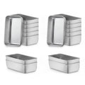 LIANYU 24 Pack 6.3 x 3.5 Inch Mini Loaf Pans for Baking Bread, Stainless Steel Small Bread Loaf Pan Mold for Homemade Meatloaf, Metal Tin Loaf Pan Perfect for Banana Sourdough, Dishwasher Safe