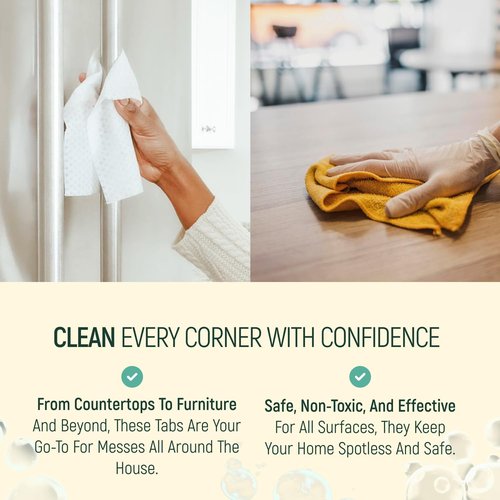 BAMBOEARTH 12 Pack Natural Multi-Purpose Cleaner - All Surface Multipurpose Cleaning Tablets Refill - Eco-Friendly Product & Cleaning Supplies - 1 Tablet = 17oz Spray (204oz Total) - Calm Lavender