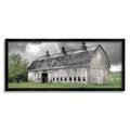 'Farmland Barn Overhead Clouds'| Framed Giclee Art