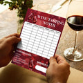 48pcs Wine Tasting Scorecards 5 x 7" Wine Score Rating Scorecard Sheet Wine Tasting Party Card for Blind Tasting 101 Single Party Girls Night Out Tasting Wine Club Event Gathering Winery Dinner Party