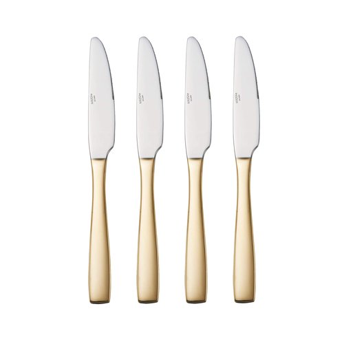 Mikasa Delano Gold Plated 20-Piece Stainless Steel Flatware Set, Service for 4