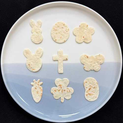 LUBTOSMN 9-Piece Mini Easter Cookie Cutter Set, Shamrock, Bunny, Egg, Carrot, Flower, Butterfly and Bean Shapes - Dishwasher Safe Stainless Steel Molds for Spring Easter and St. Patrick's Day Decor