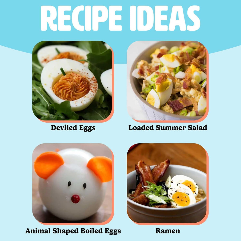 Tasty Mini Egg Cooker - 5-Egg Capacity for Perfect Hard Boiled Eggs & Omelets | Auto Shut Off, Yellow