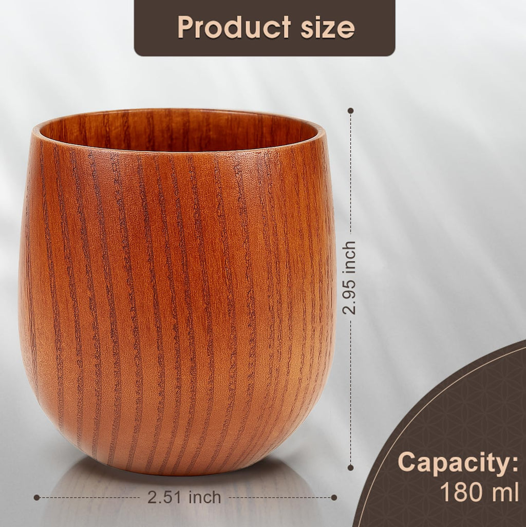Handcrafted Wooden Whiskey Glasses Gift Set for Men – Set of 2 Old Fashioned Bourbon Cups with Luxury Gift Box | Break-Resistant, Unique Wood Grain | Idea Gifts for Father, Husband & Whiskey Lovers