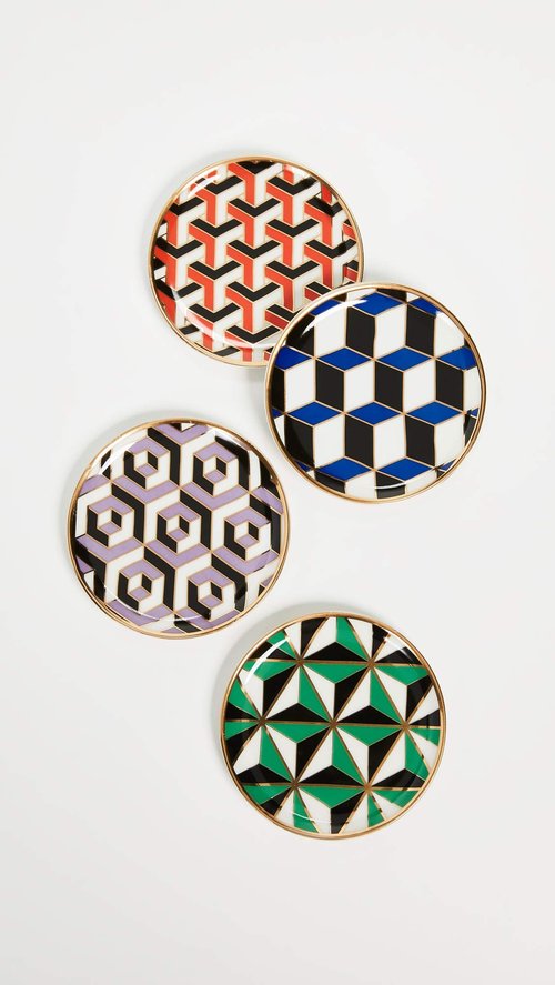 Jonathan Adler Versailles Coasters, Multi