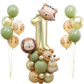 Jungle Safari Birthday Balloons, Wild One Animal Balloons Safari Birthday Party Supplies for Safari Birthday Wedding Shower Party Decorations