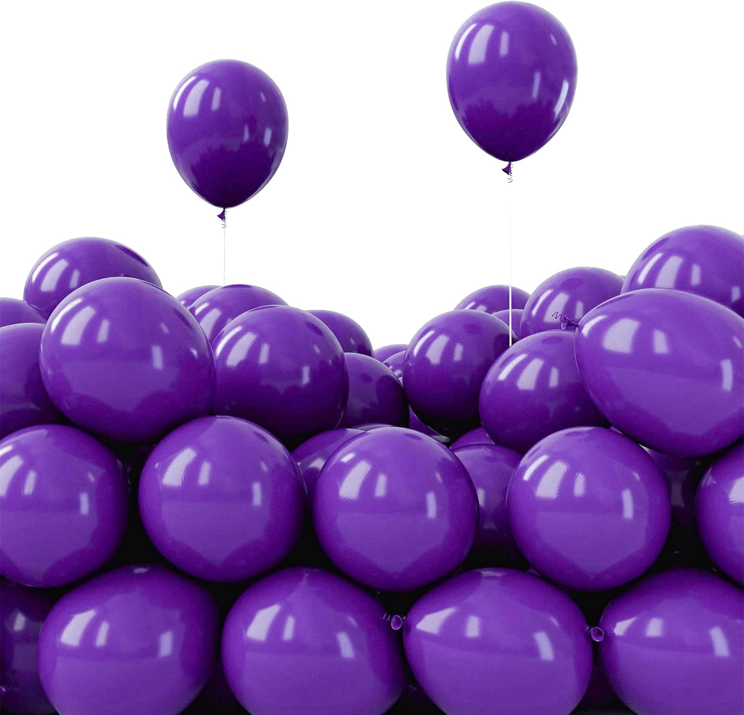 PartyWoo Dark Purple Balloons - 50 Pcs Mini 5-Inch Royal Purple Balloons for Celebrations