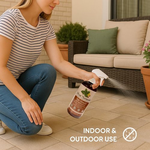 Mint Naturals Natural Ant Repellent Spray - USDA Organic Peppermint Oil Formula, 16 oz - Made in USA