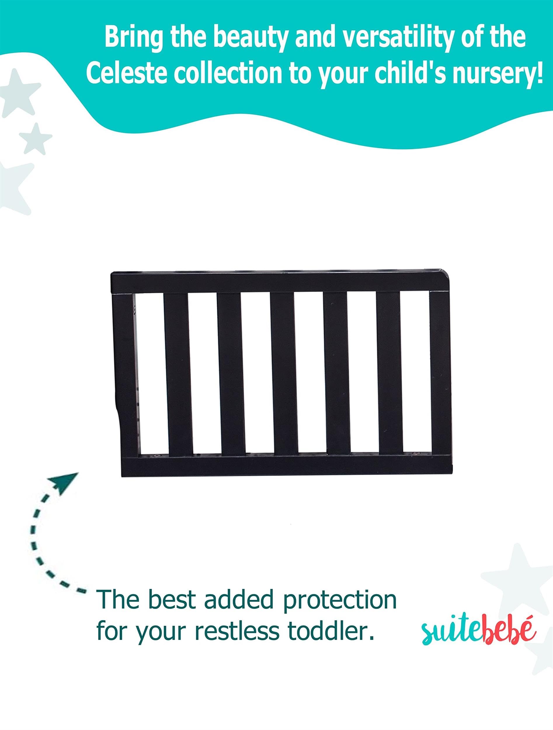 Suite Bebe - Celeste Toddler Guard Rail - Black