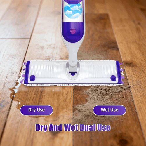 40 Pack Disposable Mopping Pads Refills for Swiffer PowerMop Multi-Surface & Wood Mops, Spray Clean Pads Replacement for Floor Cleaning（Purple Without Handle）