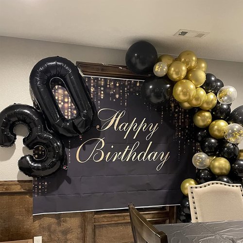 Black Number 0 Balloon by [Brand Name] - 40 Inch Large Foil Mylar Helium Balloon for Birthday & Celebration