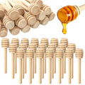 600 Pcs Mini Honey Sticks, 3 Inch Wooden Honey Dipper, Small Honeycomb Sticks, Honeys Stirrers for Honey Jar as Wedding Party Favors, Wooden Gifts