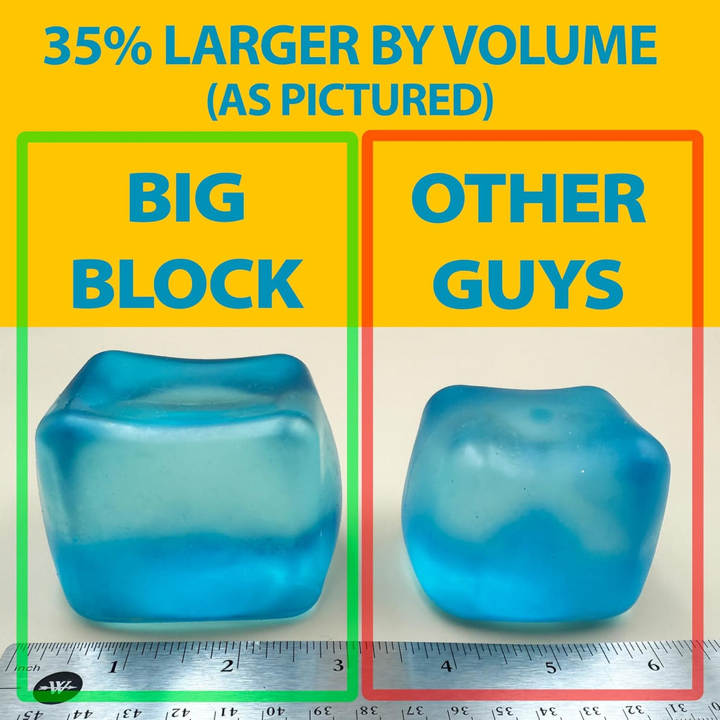 Premium Squeez'M Cube - 35% Larger Sensory Fidget Toy for Stress Relief & Focus | Colorful, Durable, ASTM Certified 3+