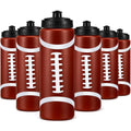 Yaomiao 6 Pcs Football Water Bottle, Football Party Favors Bulk, 20 oz Reusable Bpa-free Squeeze Water Bottles, Stuff for Sports Gifts, Team Gifts, Birthday, Tailgate Parties