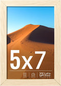 LaVie Home 5x7 Picture Frame - Classic Oak Frame with HD Plexiglas for Vertical/Horizontal Display