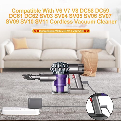 Dyson 26.1V Vacuum Charger - Compatible with V8, V7, V6 & More - Efficient Power Supply for Cordless Cleaners