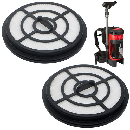 Aolleteau 2 Pack 49-90-1963 Filters Compatible with Milwaukee M18 3 in 1 Backpack Vacuums 0885-20 & 0885-21HD