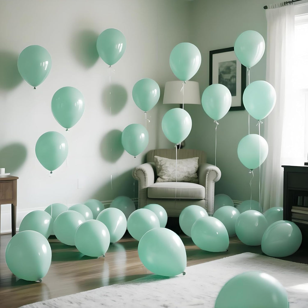 Pastel Green Latex Balloons by [Brand Name] - 110pcs 12 Inch Ideal for Birthday Parties, Baby Showers & Weddings
