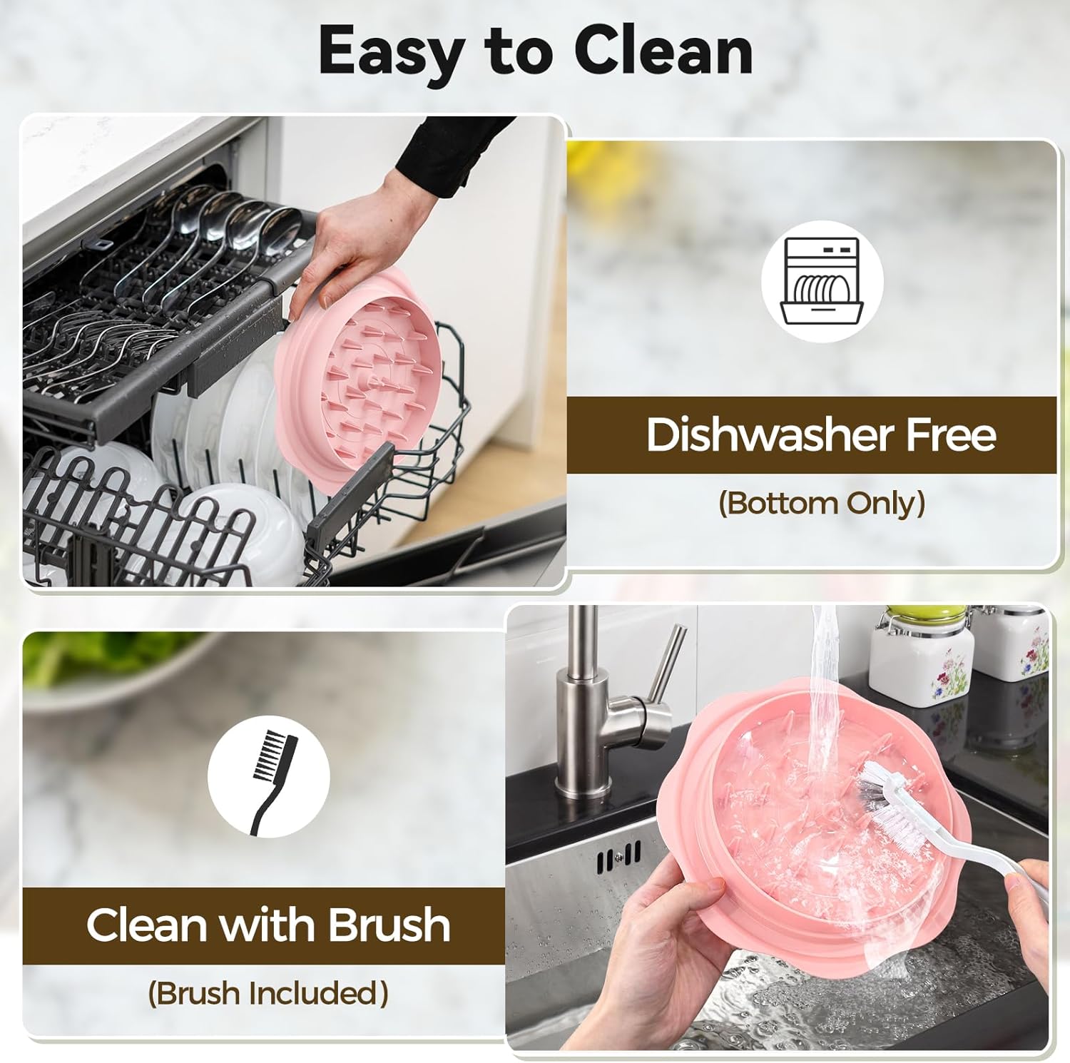Ukeetap 10" Pro Chicken Shredder Tool - BPA-Free Meat Grinder with Anti-Slip Base & Ergonomic Handle, Pink