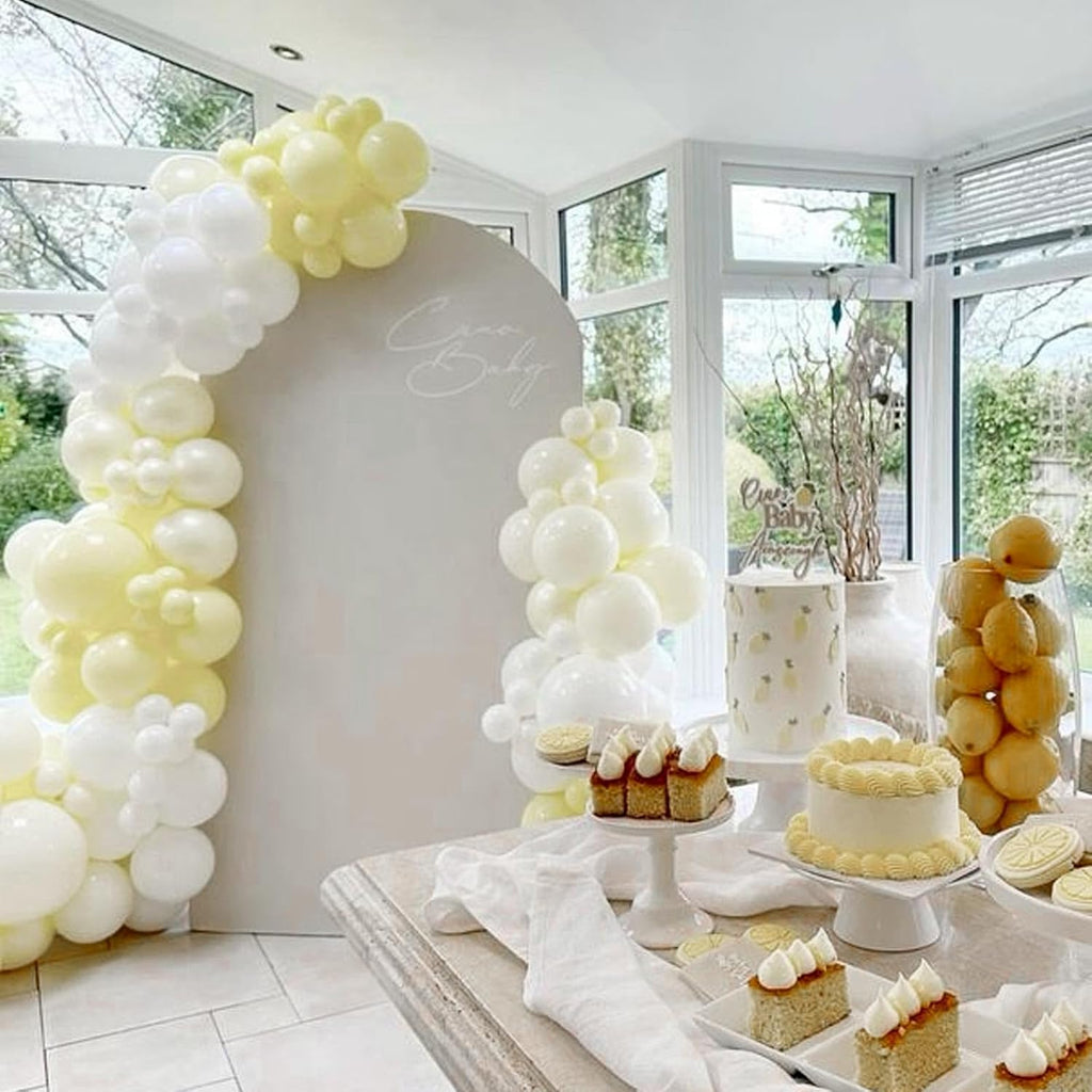 PartyWoo Beige Balloons - 120-Piece Cream Ivory Balloon Arch Kit for Weddings & Celebrations | Various Sizes