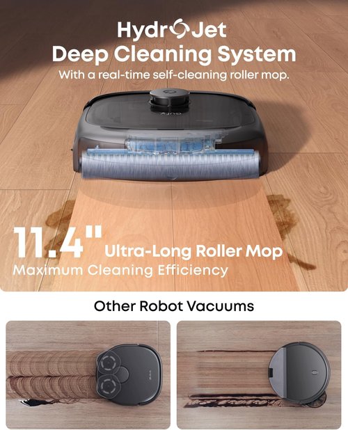 Eufy Robot Vacuum E25 - 20,000 Pa Suction & HydroJet Mop | All-in-One Edge-to-Corner Cleaning