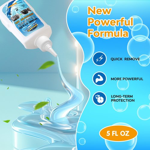 Mold Stain Remover Gel, Front Load Washer Mold Remover for Washing Machine Gasket Rubber Seal Home Stain Cleaner Gel for Grout Caulk, Bathroom, Shower, Bathtub, Refrigerator Cleaning Solution 10 Fl Oz