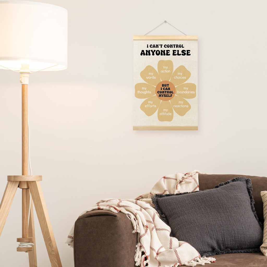 TLESKE Mental Health Poster Frame - Psychology Wall Art for School Counselors | 12x16" Calming Decor