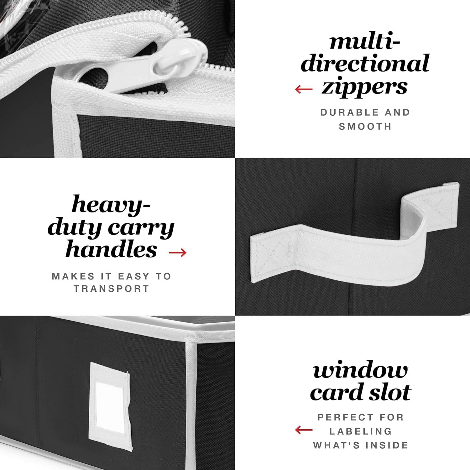 Premium Wrapping Paper Organizer - Heavy-Duty Gift Wrap Holder with Extra Pockets | Fits Up to 27 Rolls (Black)