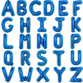 TONIFUL 52 Pieces 16 Inch Navy Blue Letter A-Z Balloons,Custom Phrase Mylar Foil Alphabet DIY Personalized Phrase Banner for Birthday Anniversary Celebration Graduation Party Supplies Decoration